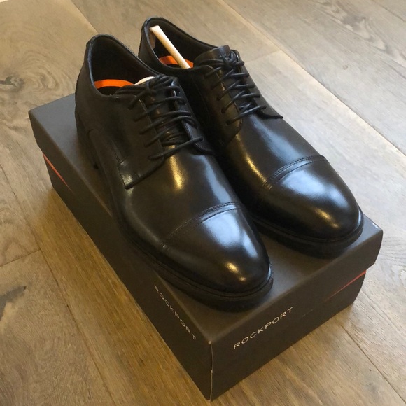 rockport black dress shoes